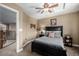 Cozy bedroom with double bed and access to loft at 42280 Kingsmill Cir, Elizabeth, CO 80107