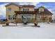 Two story house with backyard patio and pergola at 42280 Kingsmill Cir, Elizabeth, CO 80107