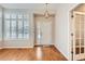 Bright entryway with hardwood floors and French doors at 5843 S Gray St, Littleton, CO 80123