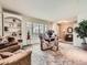 Bright living room with large windows, custom built-ins, and comfortable seating at 6379 S Jasmine Way, Centennial, CO 80111