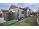 Spacious backyard with shed and additional patio space at 9011 Harlequin Cir, Longmont, CO 80504