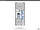 Floorplan displaying the primary bedroom, secondary bedroom, bathrooms, laundry, and walk-in closets for upper level layout at 2059 S Vance Way, Denver, CO 80227