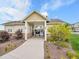 Entrance to the community pool with landscaping and a covered walkway at 2059 S Vance Way, Denver, CO 80227