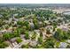 Aerial shot of a residential area with tree-lined streets and well-spaced homes at 13762 W 67Th Pl, Arvada, CO 80004