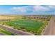 Vibrant aerial shot of an athletic field in a well-planned community, complemented by green spaces, offering recreational opportunities at 19468 E 65Th Pl, Aurora, CO 80019