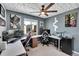 L shaped modern home office with two work stations at 533 Pioneer Ct, Fort Lupton, CO 80621