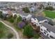 Bird's eye view of neighborhood featuring mature trees and well-maintained yards at 20650 Parker Vista Cir, Parker, CO 80138