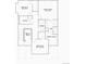 Upstairs floor plan showcasing a sizable owner's suite with a walk-in closet and a convenient laundry area at 6709 Juniper Dr, Thornton, CO 80602