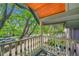 View from a porch with decorative railings and a wood ceiling at 444 S Pearl St, Denver, CO 80209