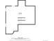 Schematic of basement level detailing generous space perfect for recreation or storage at 8985 Edgewood Ln, Highlands Ranch, CO 80130