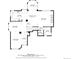 Floor plan of the first floor, illustrating the placement of the living room, dining area, kitchen, and sitting room at 8985 Edgewood Ln, Highlands Ranch, CO 80130
