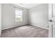 Cozy bedroom with plush carpeting, a bright window, and neutral wall paint at 3502 Nez Perce Trl, Castle Rock, CO 80109