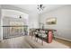 Elegant dining area with modern lighting, stylish chairs, and view to the yard, perfect for gatherings at 3502 Nez Perce Trl, Castle Rock, CO 80109