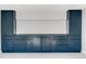 Built-in blue cabinets offer generous storage and display space at 2193 Arapahoe St # 15, Denver, CO 80205