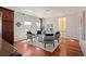 Bright living room offering hardwood floors, recessed lighting, and comfortable seating at 4913 Cathay Ct, Denver, CO 80249