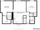 Floor plan showcases the layout of the kitchen, living room, bedroom, office, and bathrooms at 1150 Vine St # 306, Denver, CO 80206