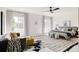 Spacious primary bedroom featuring neutral tones, large windows, and decorative rugs at 3130 Wyandot St, Denver, CO 80211