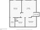 Basement floorplan featuring a bedroom, lounge, utility room, and bathroom at 2931 S Sidney Ct, Denver, CO 80231