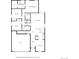 Detailed first-floor plan featuring a primary bedroom, bedrooms, kitchen, living room, and garage at 42425 Forest Oaks Dr, Elizabeth, CO 80107