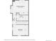 Floor plan featuring the layout of the primary bedroom, bath, hall and bedroom, with precise dimensions at 2120 W 31St Ave, Denver, CO 80211