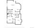 Floor plan of the home's basement with layout and dimensions at 2486 S Monroe St, Denver, CO 80210