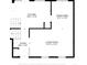 Floor plan showcasing the layout of the kitchen, dining area, foyer, and living room at 2527 S Ouray Way, Aurora, CO 80013