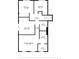 Third floor plan featuring three bedrooms, two baths, a primary bedroom with walk in closet, and hall at 2527 S Ouray Way, Aurora, CO 80013