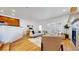 Cozy living room featuring hardwood floors, fireplace, and modern decor at 203 S Jackson St, Denver, CO 80209