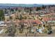Aerial view of the neighborhood, showing the property's location at 2665 S Sheridan Ct, Lakewood, CO 80227