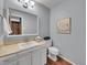 Clean bathroom with a single sink and toilet at 2665 S Sheridan Ct, Lakewood, CO 80227