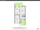 Floor plan showcasing a condo's layout, including a patio and garage at 2665 S Sheridan Ct, Lakewood, CO 80227