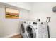 Laundry room with modern washer and dryer at 1805 W 51St Ave, Denver, CO 80221
