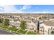 Aerial view of the townhouses and manicured lawns in this neighborhood at 11250 Florence St # 5C, Commerce City, CO 80640