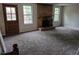 Spacious living room with a brick fireplace at 5171 S Quintero St, Centennial, CO 80015