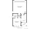 First floor plan featuring a two-car garage, powder room, workspace, and foyer at 10880 E Hinsdale Cir, Centennial, CO 80112