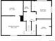 Basement floor plan view showcasing a recreation room, laundry, bathroom, bedroom, hall, and additional room at 7563 Lamar Ct, Arvada, CO 80003