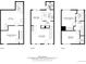 Detailed floor plan showing the layout of each floor, including rooms and dimensions at 3742 S Granby Way, Aurora, CO 80014