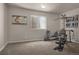 Basement exercise room with natural light and home gym at 15616 Soo Line Way, Monument, CO 80132