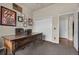 Spacious office features white closets, vintage typewriter and Americana decor at 15616 Soo Line Way, Monument, CO 80132