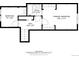 Downstairs floor plan featuring bedroom, bathroom, primary bedroom and hall layouts with dimensions at 772 Ivywood Ct, Highlands Ranch, CO 80126