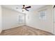Bedroom features a ceiling fan and natural light, creating a comfortable space at 13684 Lilac St, Thornton, CO 80602