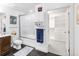 Contemporary bathroom with a walk-in closet, stylish tiling, and modern fixtures at 3401 Arapahoe Ave # 105, Boulder, CO 80303