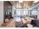 Inviting lounge area with a fireplace, comfortable seating, and warm lighting at 3401 Arapahoe Ave # 105, Boulder, CO 80303