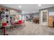 Finished basement with recreation area, dining space, and a shower at 2906 E 163Rd Ave, Thornton, CO 80602
