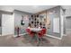 Basement dining area with fun retro decor and unique features at 2906 E 163Rd Ave, Thornton, CO 80602