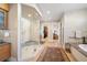 Bathroom with walk-in shower and soaking tub at 402 Garfield St, Denver, CO 80206