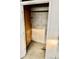 Basement storage closet with concrete flooring and block walls at 7255 E Quincy Ave # 309, Denver, CO 80237