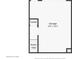 Floorplan of garage, stairs, and closet at 8199 Welby Rd # 1102, Denver, CO 80229