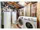 Functional laundry room with modern washer and dryer at 4274 S Fundy Way, Aurora, CO 80013