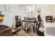 Functional office space with a stylish desk, patterned chair, and ample storage options at 33 L Rd, Golden, CO 80403